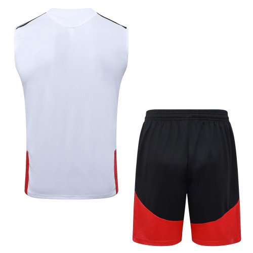 Adult Kit 2026 Germany white Sleeveless Training set Football shirt + short