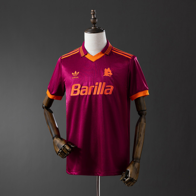 92/94 Roma Home Retro Jersey