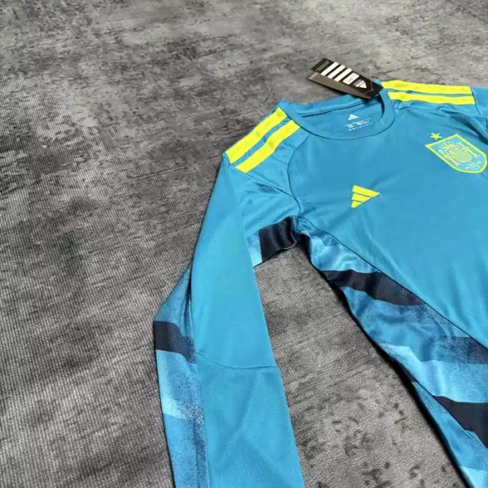 Long Sleeves Spain 2026 World Cup Goalkeeper  – Kids Kit