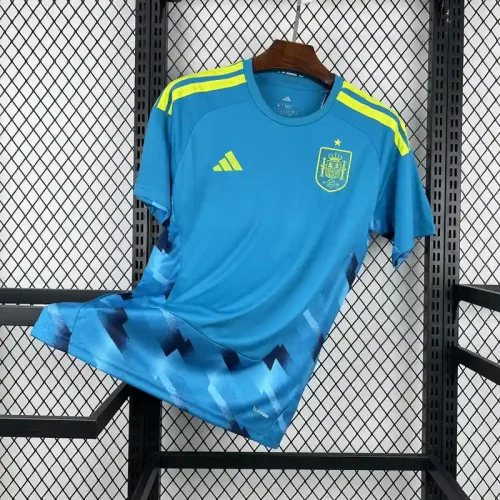 Spain 2026 World Cup Away Goalkeeper Blue Jersey - Fan Version