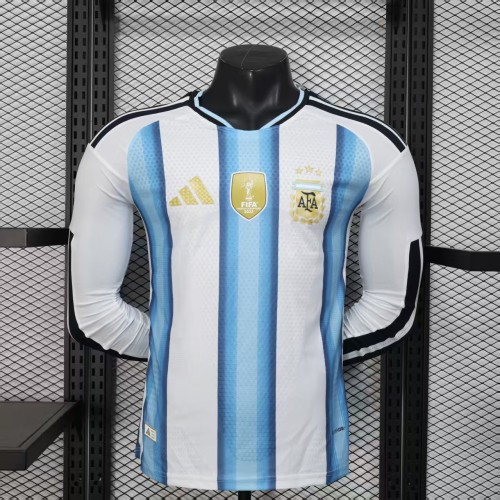 Long Sleeves Argentina 2026 World Cup Home Jersey - Player Version