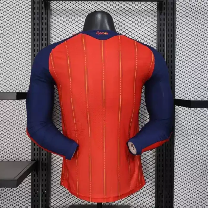 Long Sleeves Spain 2026 World Cup Home Jersey - Player Version