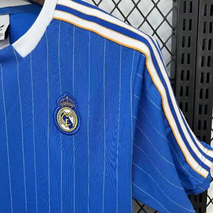 Real Madrid 25/26 Blue Retro Jersey - Fan Version