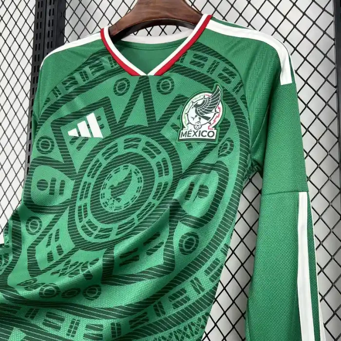 Long Sleeves Mexico 2026 World Cup Home Jersey - Fan Version