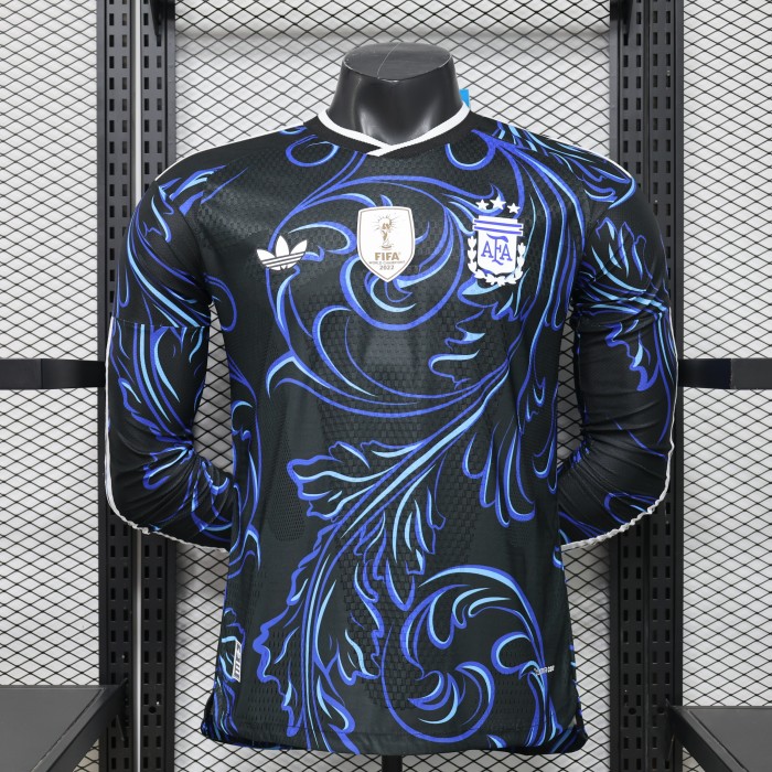 Long Sleeves Argentina 2026 World Cup Away Jersey - Player Version