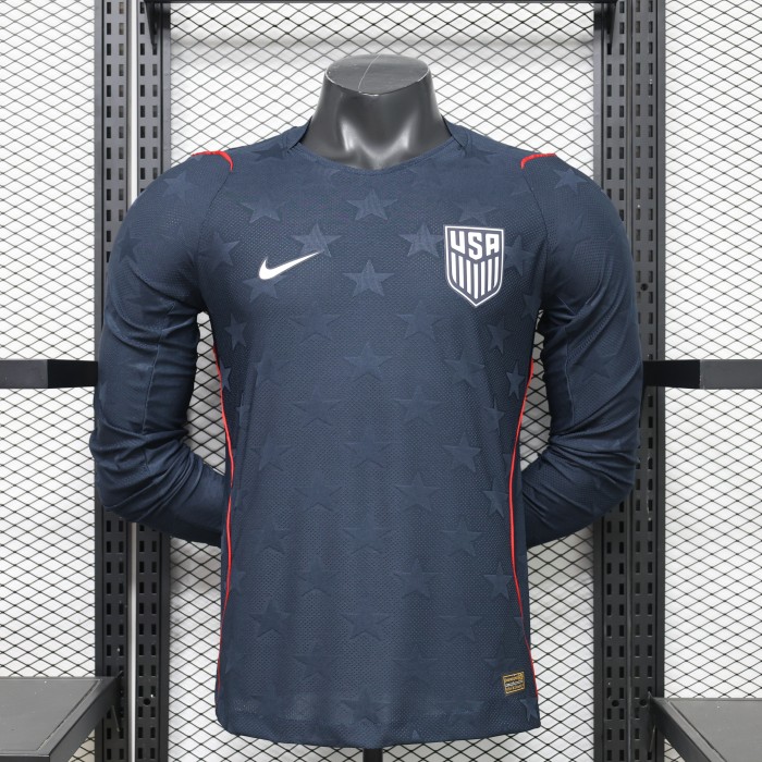 Long Sleeves USA 2026 World Cup Away Jersey - Player Version
