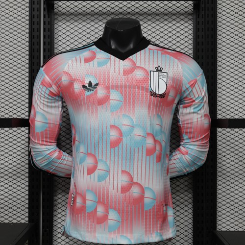 Long Sleeves Belgium 2026 World Cup Away Jersey - Player Version