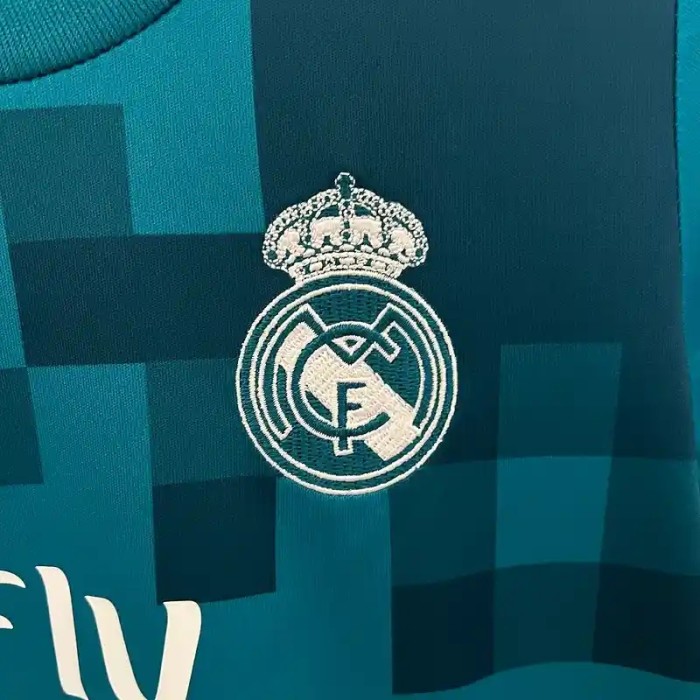 Real Madrid 17/18 Retro Third Soccer Jersey- Kids Kit