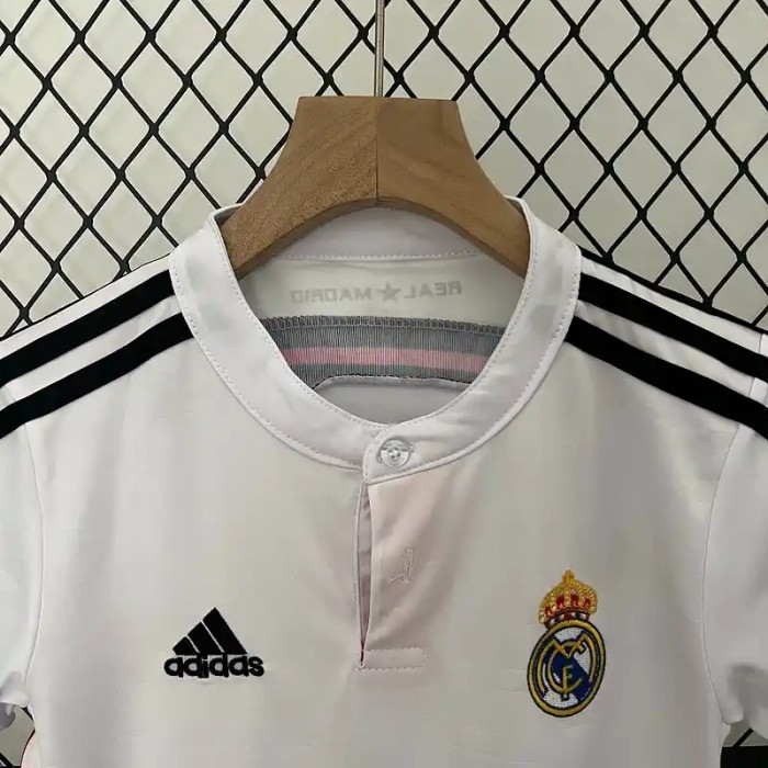 Real Madrid 14/15 Retro Home Soccer Jersey- Kids Kit