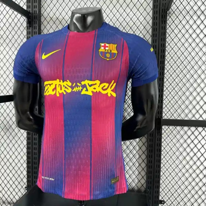 Barcelona 25/26 Travis Scott  Home Jersey- Player Version