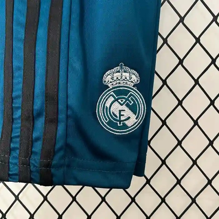 Real Madrid 17/18 Retro Third Soccer Jersey- Kids Kit