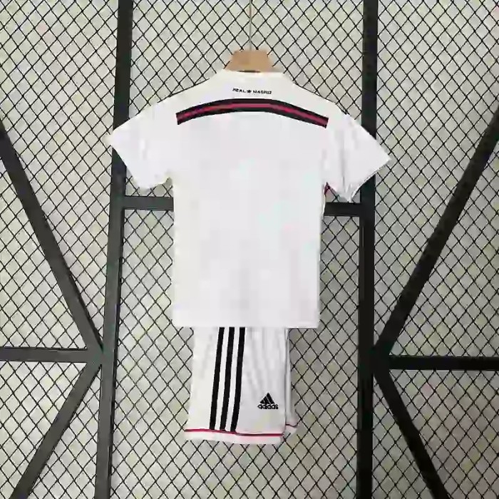 Real Madrid 14/15 Retro Home Soccer Jersey- Kids Kit
