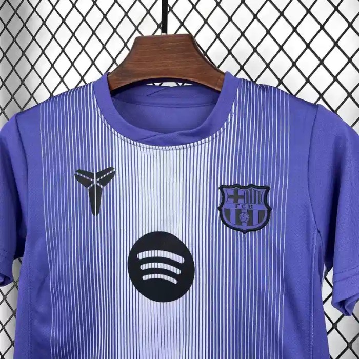 Barcelona 25/26 Purple Goalkeeper Jersey – Kids Kit