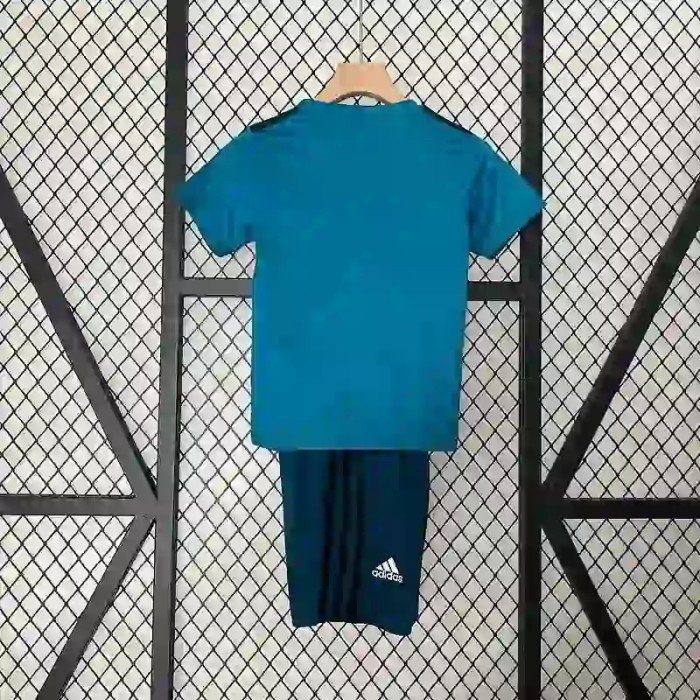 Real Madrid 17/18 Retro Third Soccer Jersey- Kids Kit