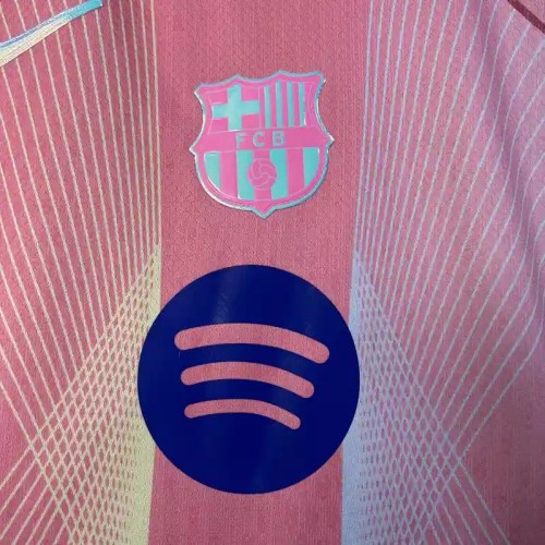 Barcelona 25/26 Special Edition Pink Soccer Jersey- Kids Kit