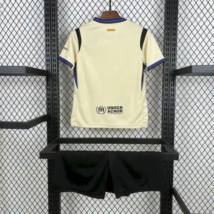 Barcelona 25/26 Away Soccer Jersey – Kids Kit