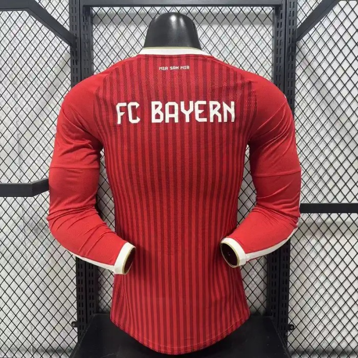 Long Sleeves Bayern Munich 26/27 Home Soccer Jersey - Player Version