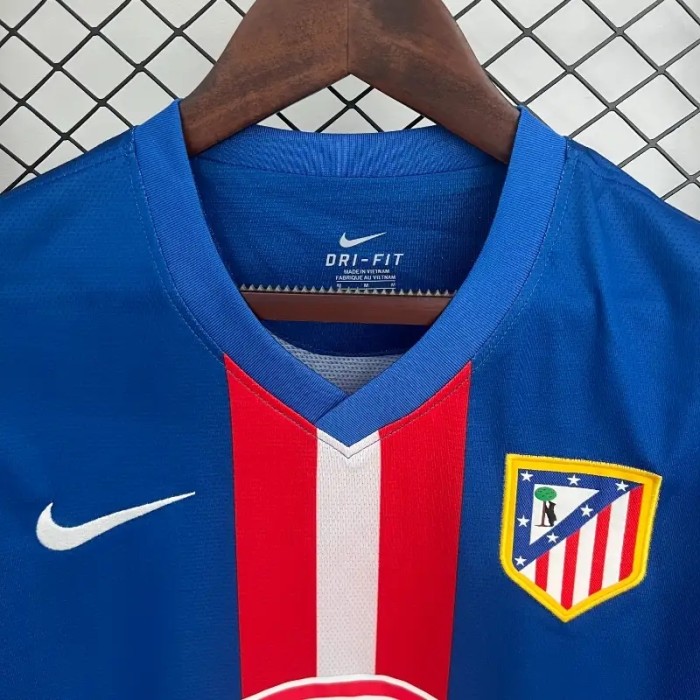 Atletico Madrid 2010-11 Home Retro Soccer Jersey- Fan Version
