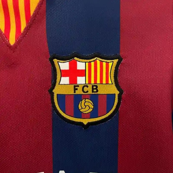 Barcelona 2014-15 Retro Home Soccer Jersey- Kids Kit