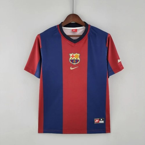 Barcelona 1998-99  Home Retro Soccer Jersey- Fan Version