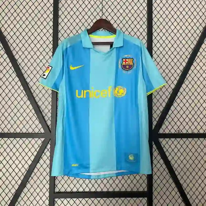 Barcelona 2007-08 Away Retro Soccer Jersey- Fan Version