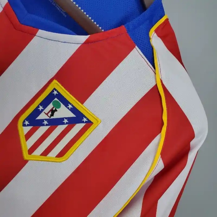 Atletico Madrid 2004-05 Home Retro Soccer Jersey- Fan Version