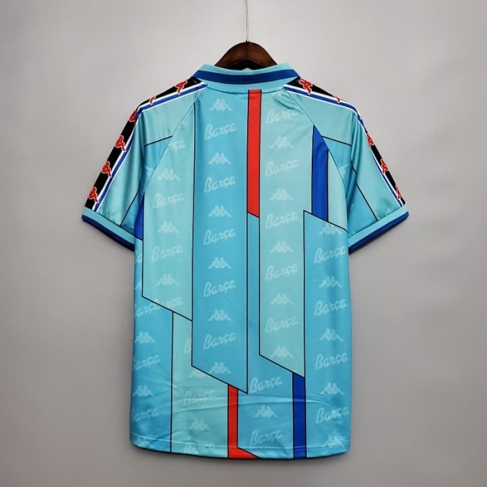 Barcelona 1996-97 Away  Retro Soccer Jersey- Fan Version
