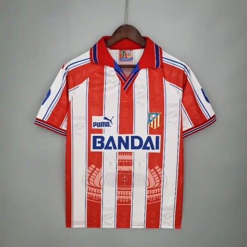 Atletico Madrid 1996- 97 Home Retro Soccer Jersey- Fan Version