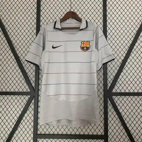 Barcelona 2003-04 Away Retro Soccer Jersey- Fan Version