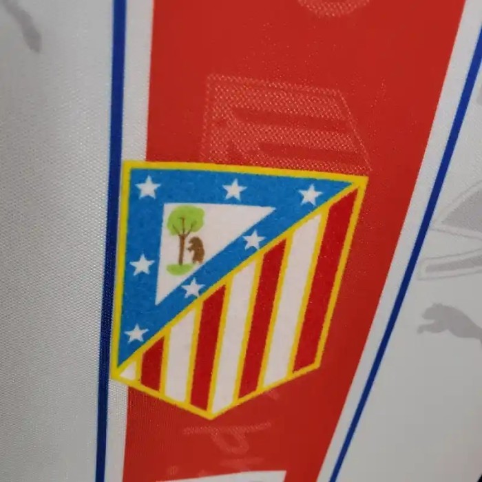 Atletico Madrid 1996- 97 Home Retro Soccer Jersey- Fan Version