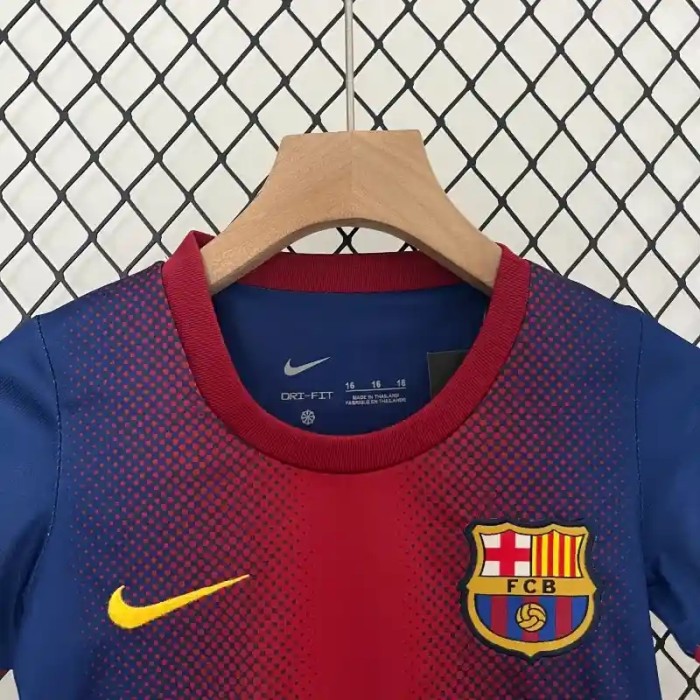 Barcelona 2012-13 Retro Home Soccer Jersey- Kids Kit