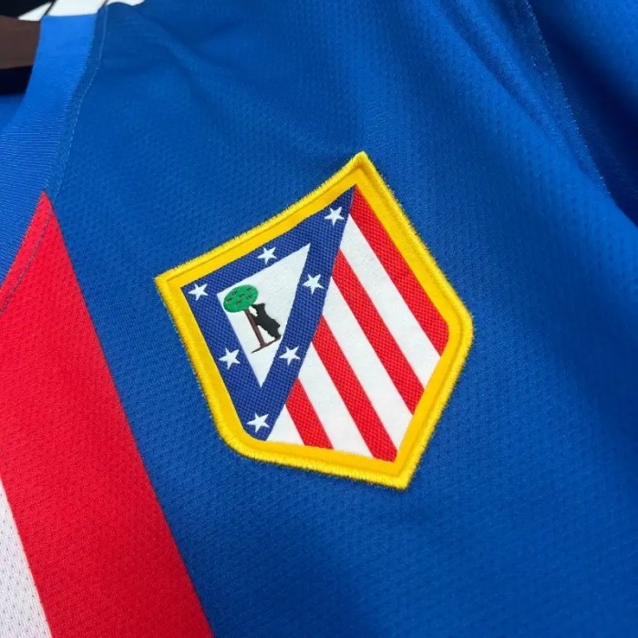 Atletico Madrid 2010-11 Home Retro Soccer Jersey- Fan Version