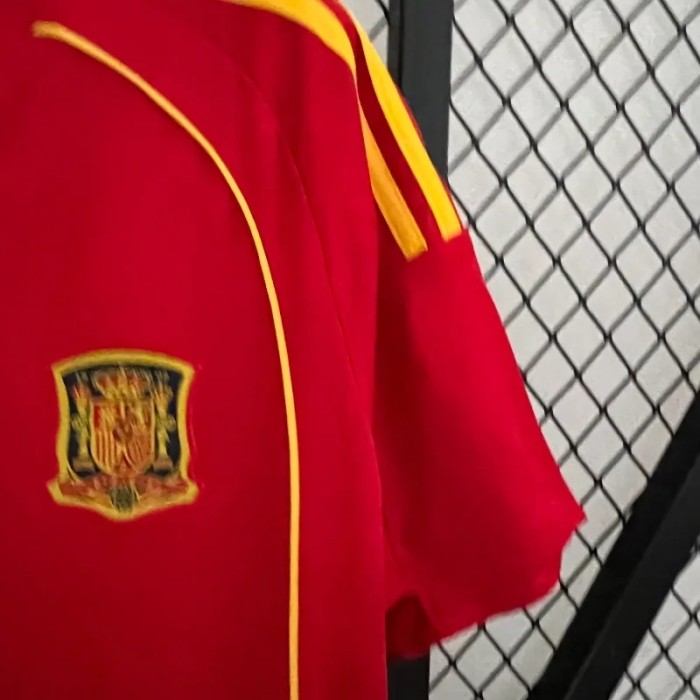 Spain 2008 Home Retro Soccer Jersey - Fan Version