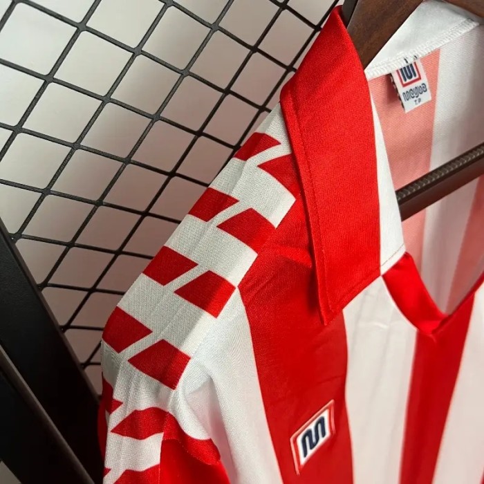 Atletico Madrid 1982-83 Home Retro Soccer Jersey- Fan Version