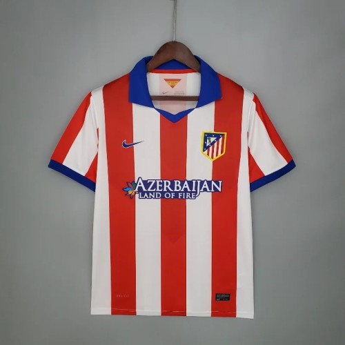 Atletico Madrid 2014-15 Home Retro Soccer Jersey- Fan Version