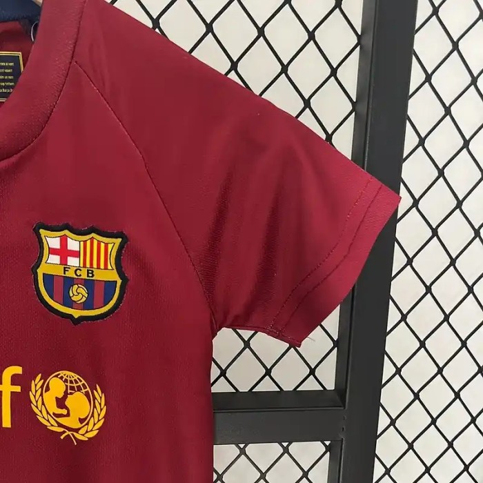 Barcelona 2008-09 Retro Home Soccer Jersey- Kids Kit