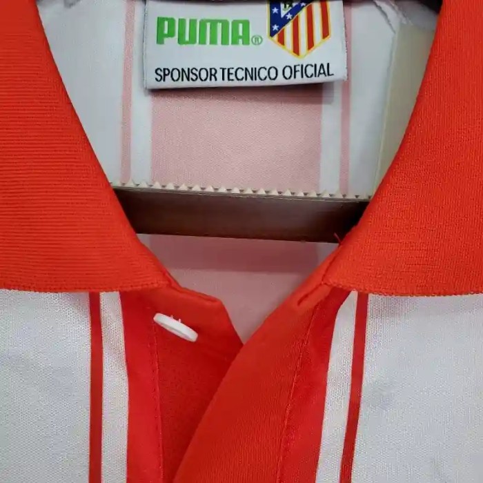 Atletico Madrid 1994-95 Home Retro Soccer Jersey- Fan Version