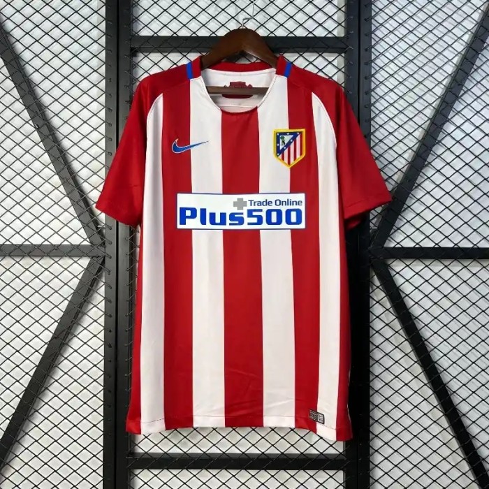Atletico Madrid 2016-17 Home Retro Soccer Jersey- Fan Version