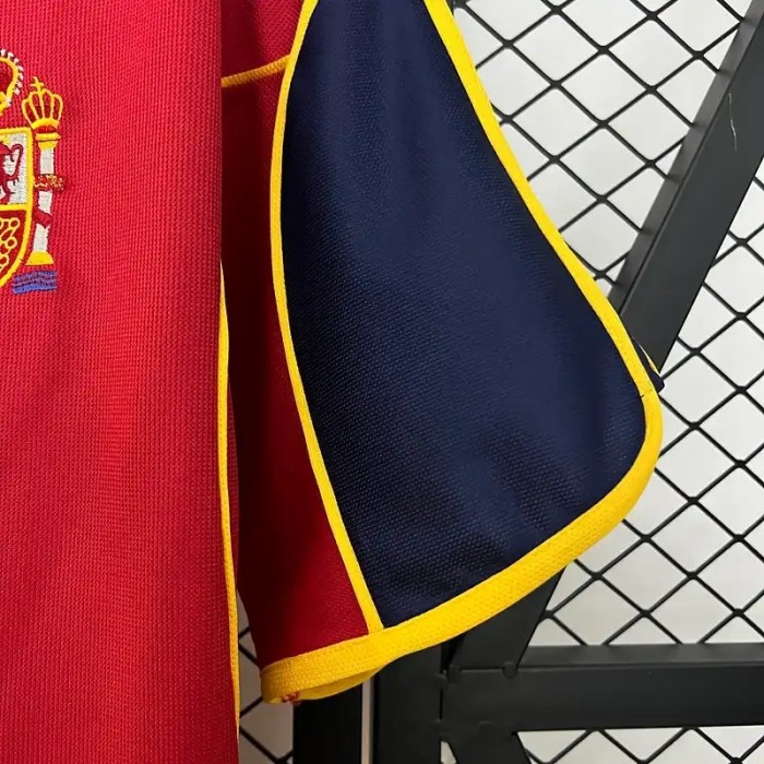 Spain 2000 Home Retro Soccer Jersey - Fan Version
