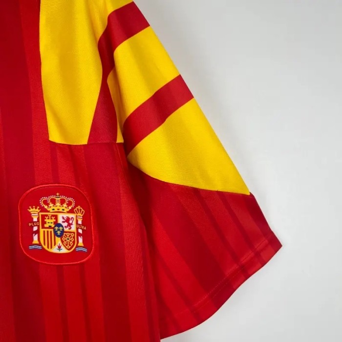 Spain 1992-94 Home Retro Soccer Jersey - Fan Version