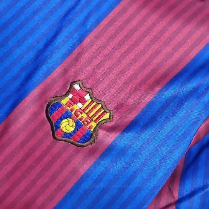 Barcelona 1990-91 Home Retro Soccer Jersey- Fan Version