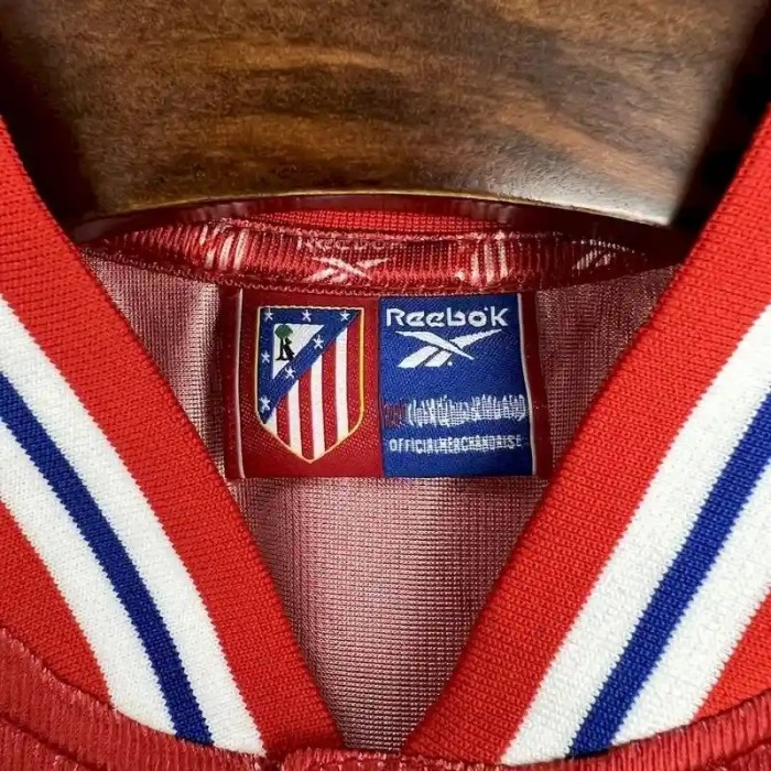 Atletico Madrid 1999-00  Home Retro Soccer Jersey- Fan Version