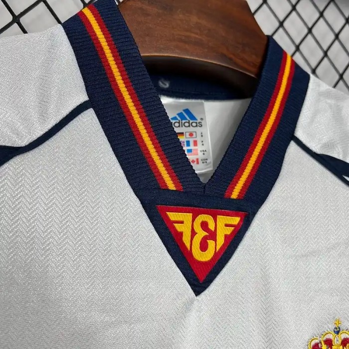 Spain 1998 Away Retro Soccer Jersey - Fan Version