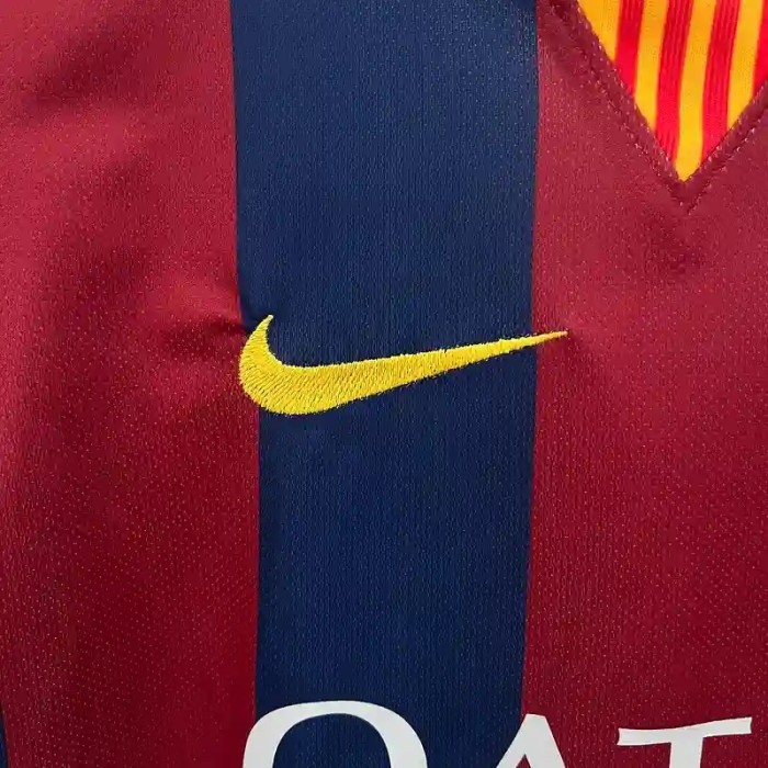 Barcelona 2014-15 Retro Home Soccer Jersey- Kids Kit