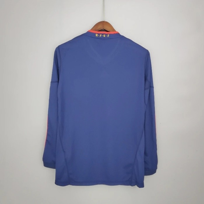 Long Sleeves Spain 2010 Away Retro Soccer Jersey - Fan Version