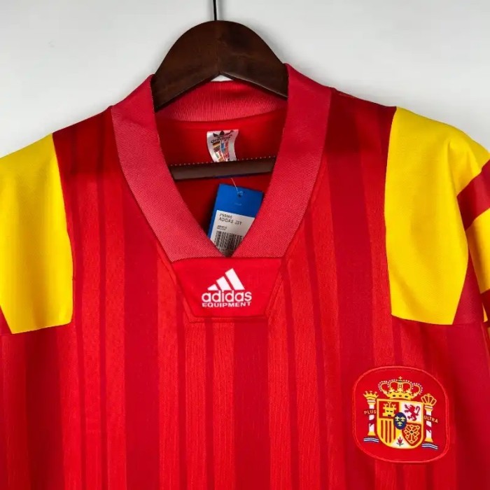 Spain 1992-94 Home Retro Soccer Jersey - Fan Version