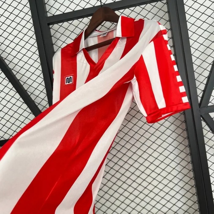 Atletico Madrid 1982-83 Home Retro Soccer Jersey- Fan Version