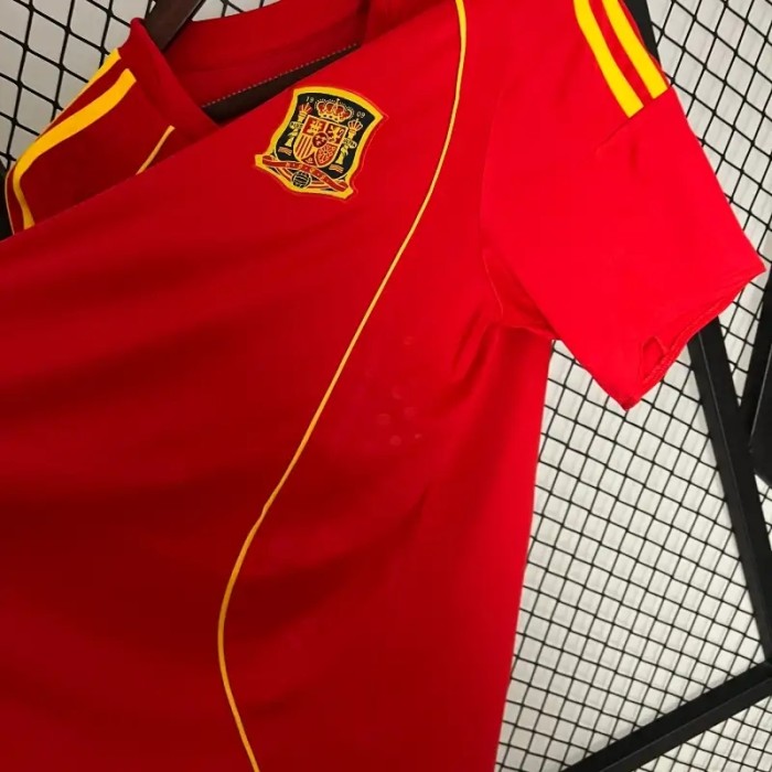 Spain 2008 Home Retro Soccer Jersey - Fan Version