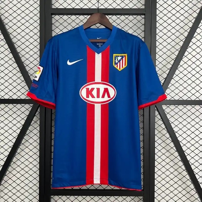 Atletico Madrid 2010-11 Home Retro Soccer Jersey- Fan Version