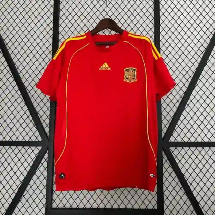 Spain 2008 Home Retro Soccer Jersey - Fan Version